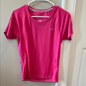 Nike Women's Bright Pink Short Sleeve DryFit Tee